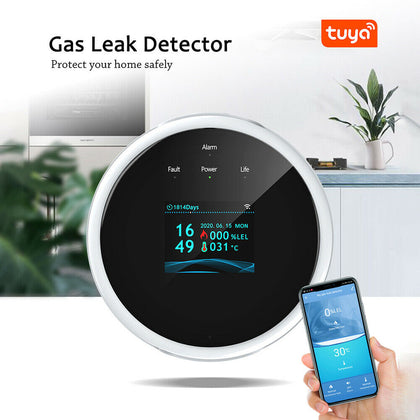 Smart WiFi Alarm Sensor Natural Gas Leak Detector Gas Detector Detection Alarm！