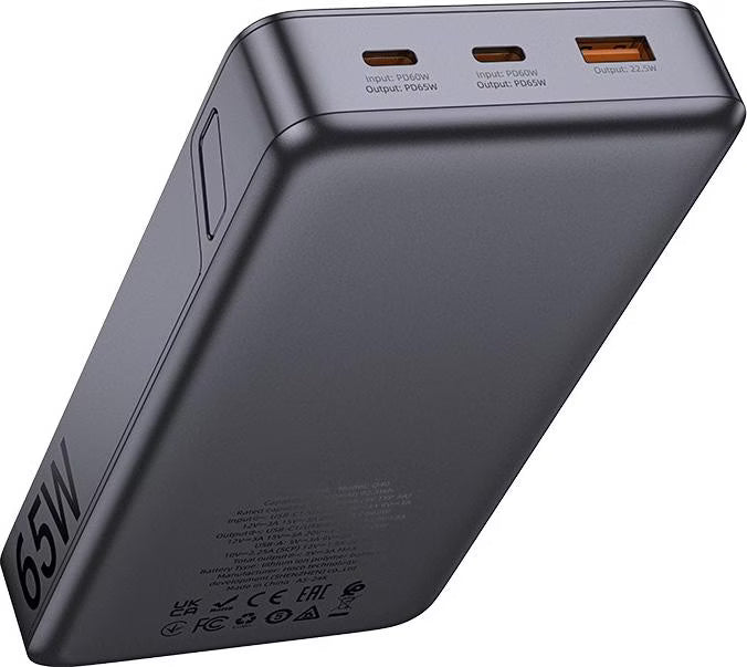 HOCO Q40 Leader PD 65W Power Bank with Digital Display Dark 25000mAh