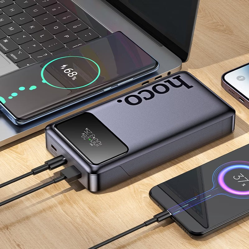 HOCO Q40 Leader PD 65W Power Bank with Digital Display Dark 25000mAh