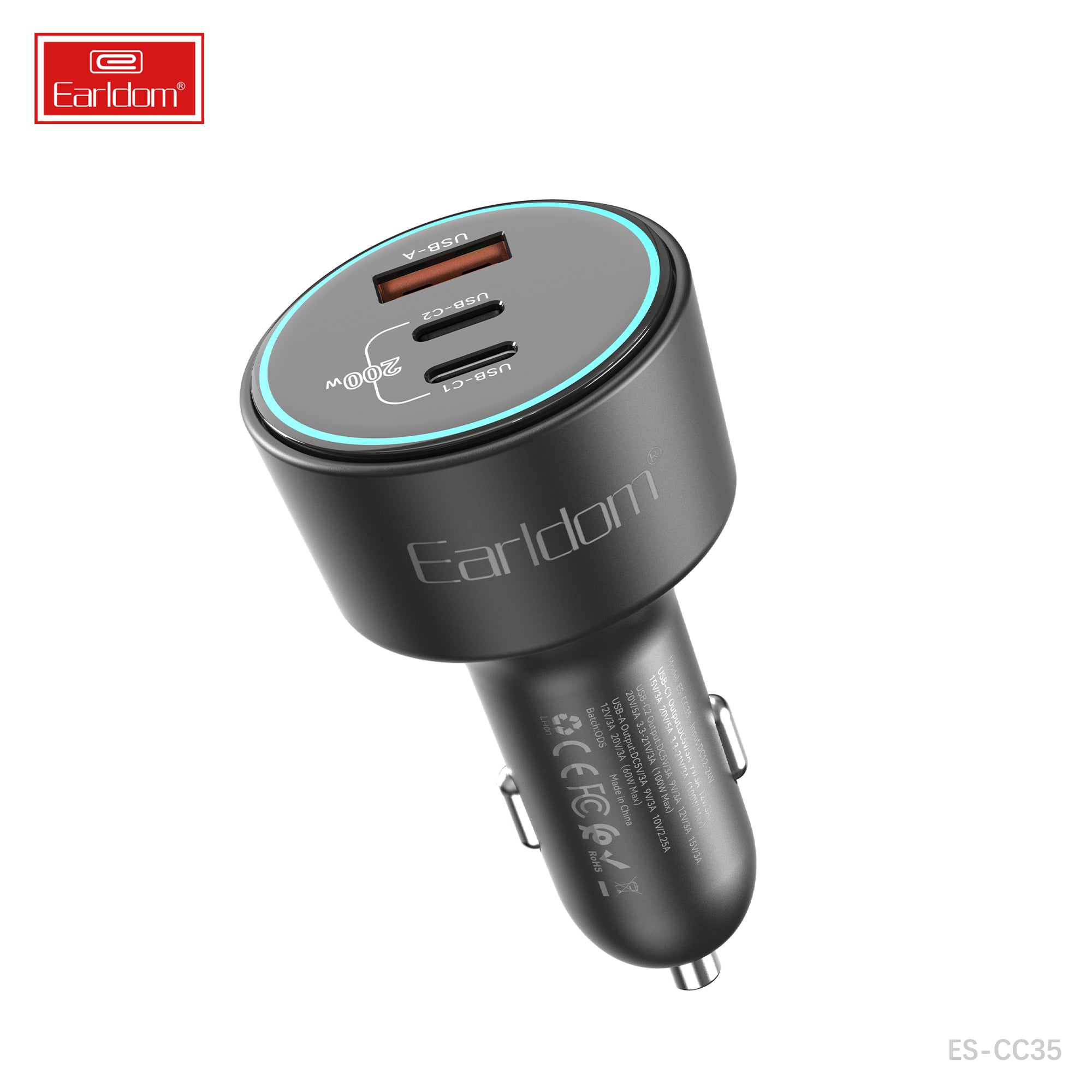 200W Car charger adapter
