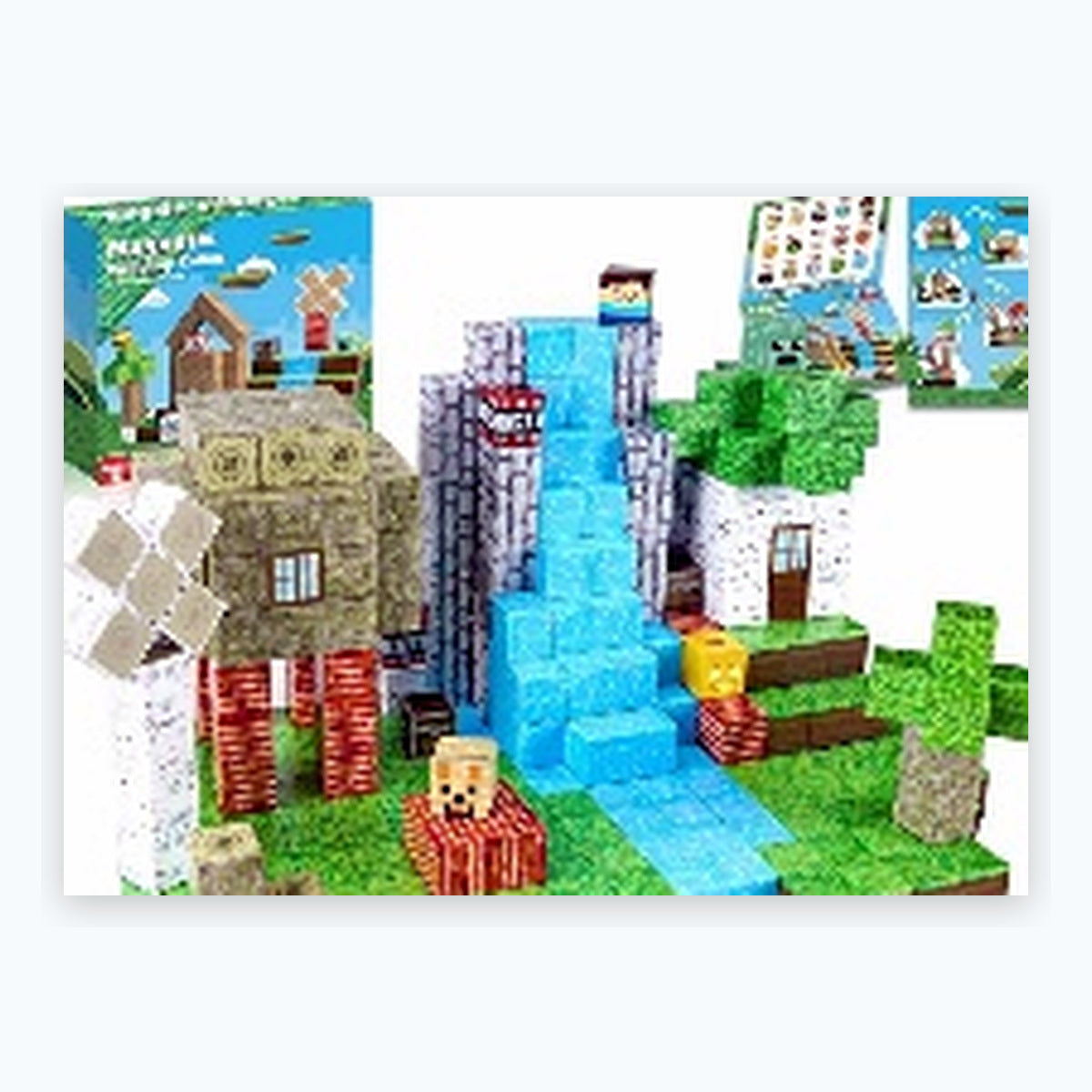 ZH-018 view 3 - 100 PCS STEM Educational Magnetic Building Blocks - Jungle Waterfall
