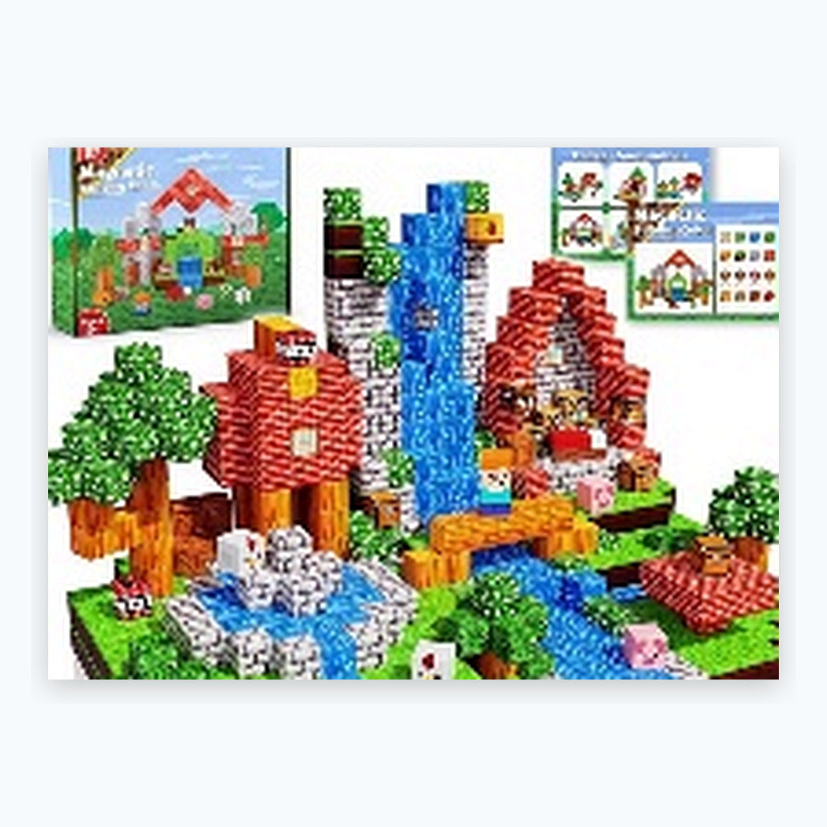 ZH-019 view 3 - 100 PCS STEM Educational Magnetic Building Blocks - Animal House