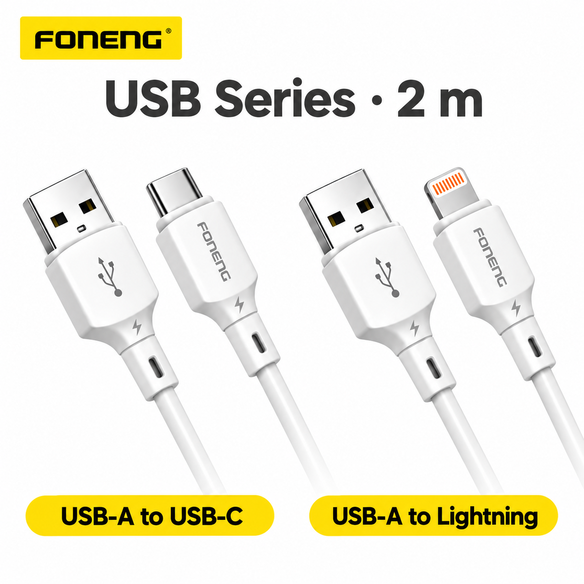 FONENG XS16 2m USB-A cable variants