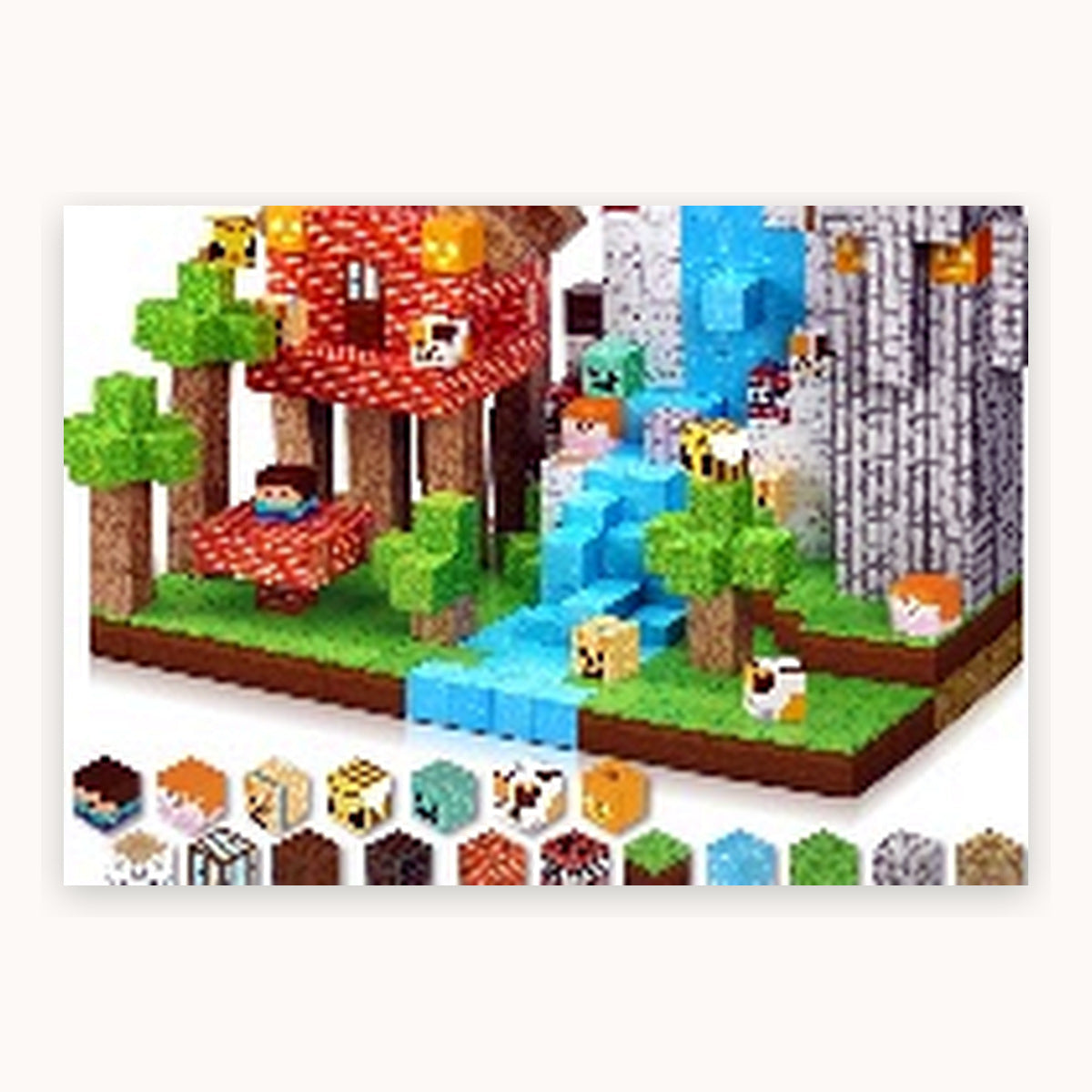 ZH-023 view 4 - 150 PCS STEM Educational Magnetic Building Blocks - Jungle Tribe Adventure