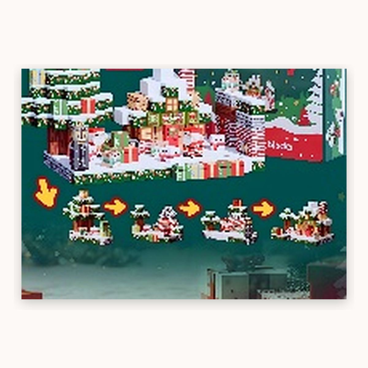 ZH-015 view 4 - 300 PCS STEM Educational Magnetic Building Blocks - Christmas Cottage