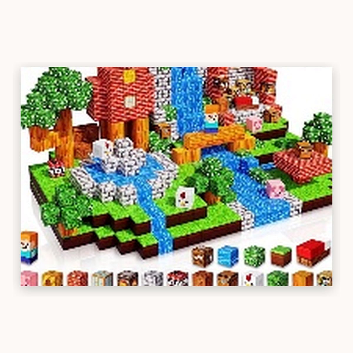 ZH-019 view 4 - 100 PCS STEM Educational Magnetic Building Blocks - Animal House