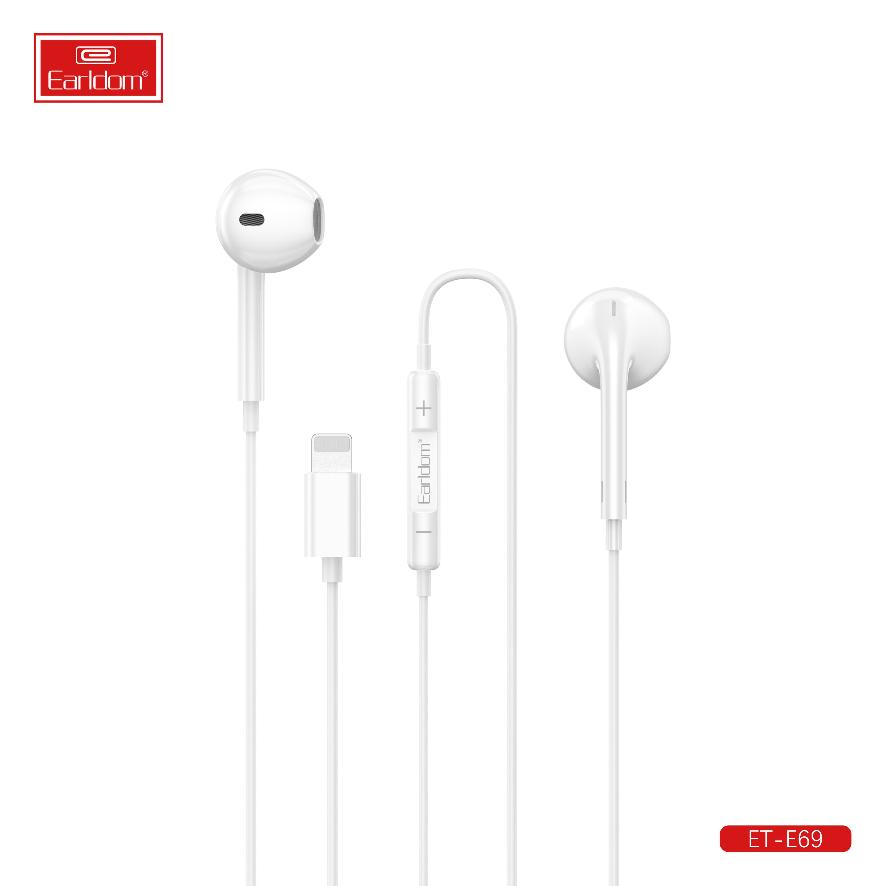 E69 Lighting Earphone Plug And USE
