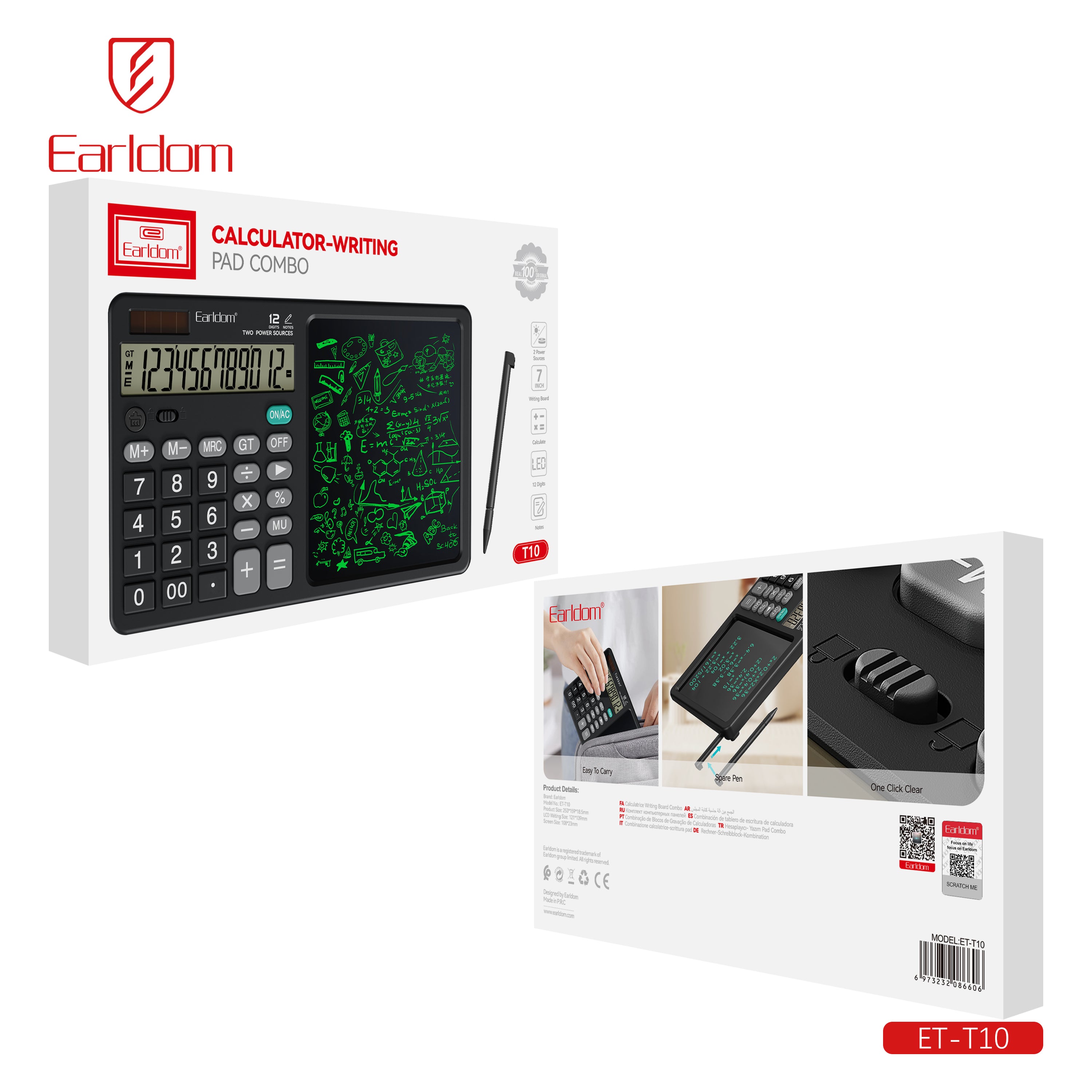 Calculator with Notepad ET-T10