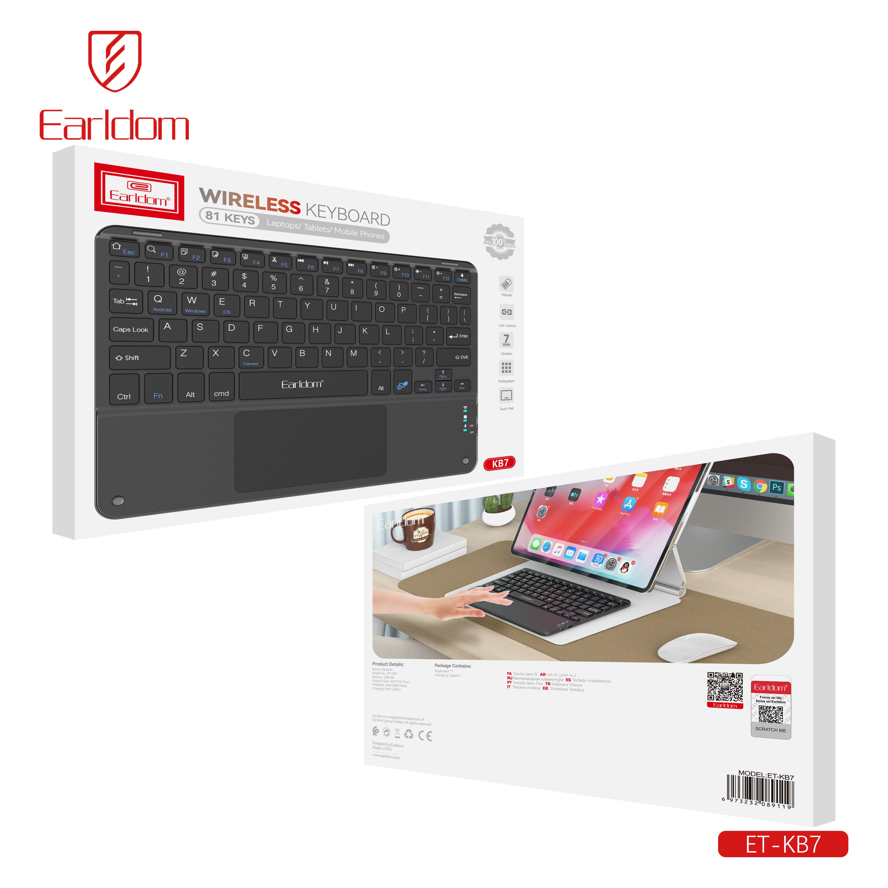 Bluetooth Keyboard ipad ET-KB7