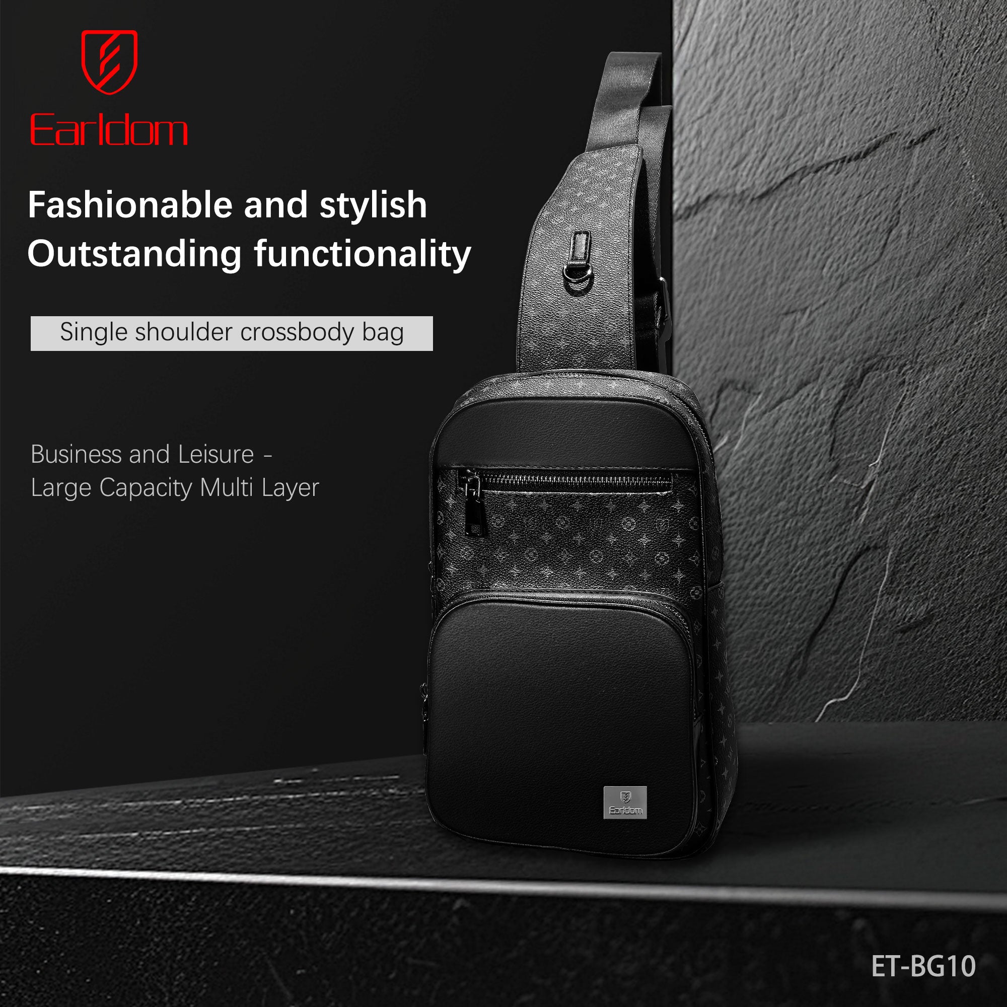Earldom ET-BG10 Tech Bag 10.5CM - Black