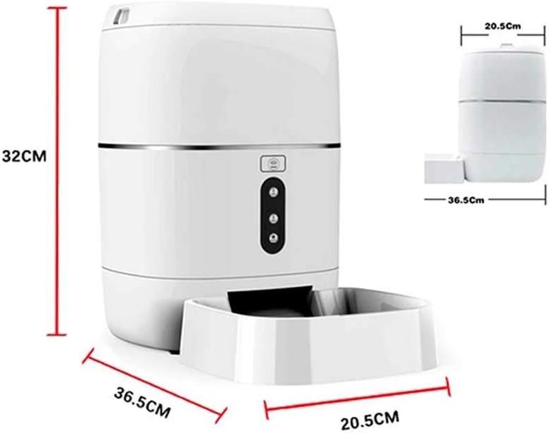 Smart Feeder 3L, Wi-Fi, Food Dispenser, App Automatic Feeding, Manual Feeding, Schedule Feeding, Check Feeding Status, Voice Recorder, for Big or Small Pets