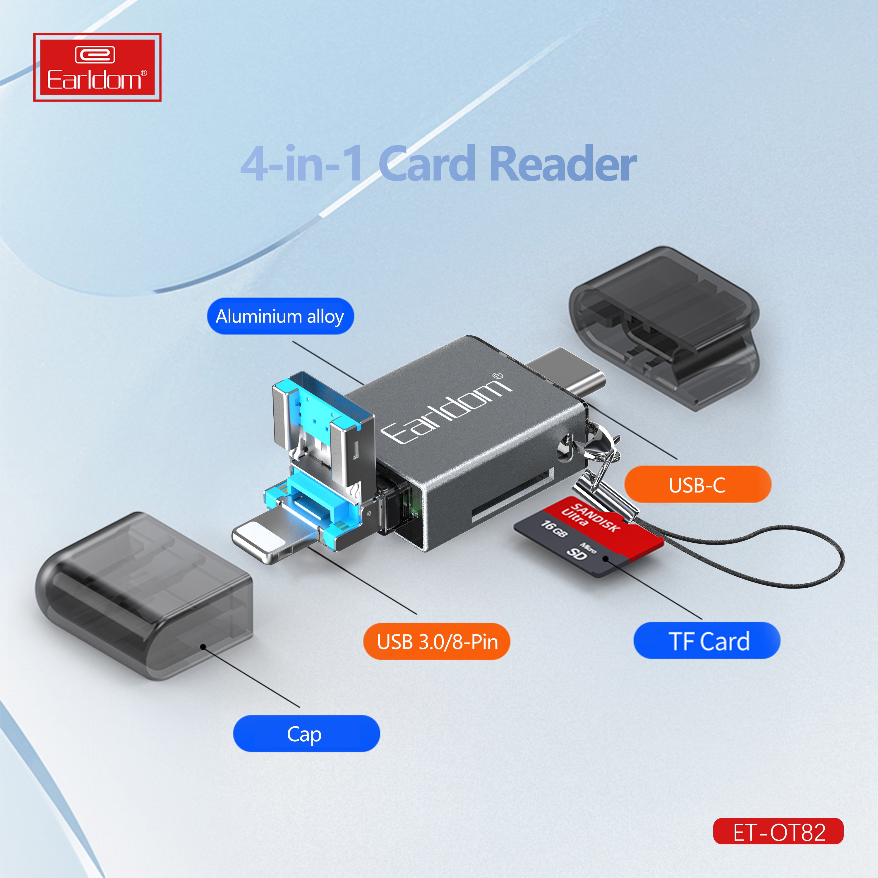 type c lighting to micro sd card to mobile phone