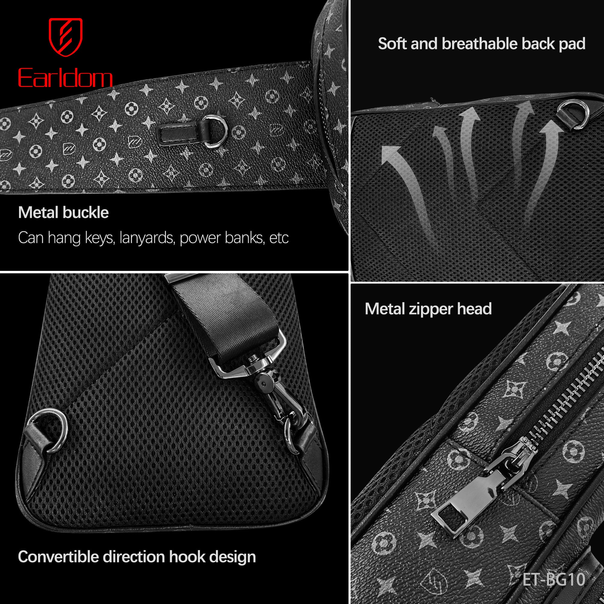 Earldom ET-BG10 Tech Bag 10.5CM - Black