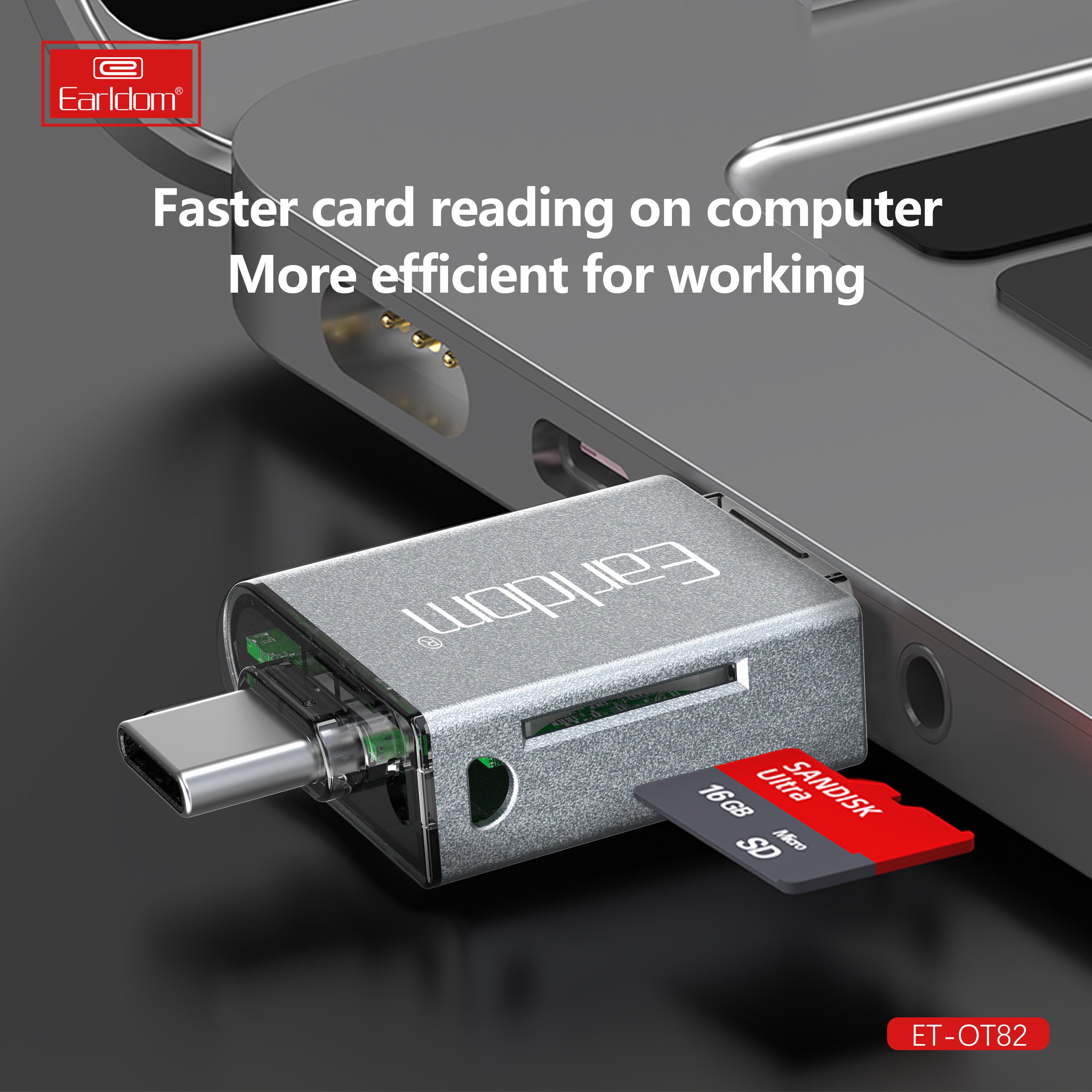 type c lighting to micro sd card to mobile phone