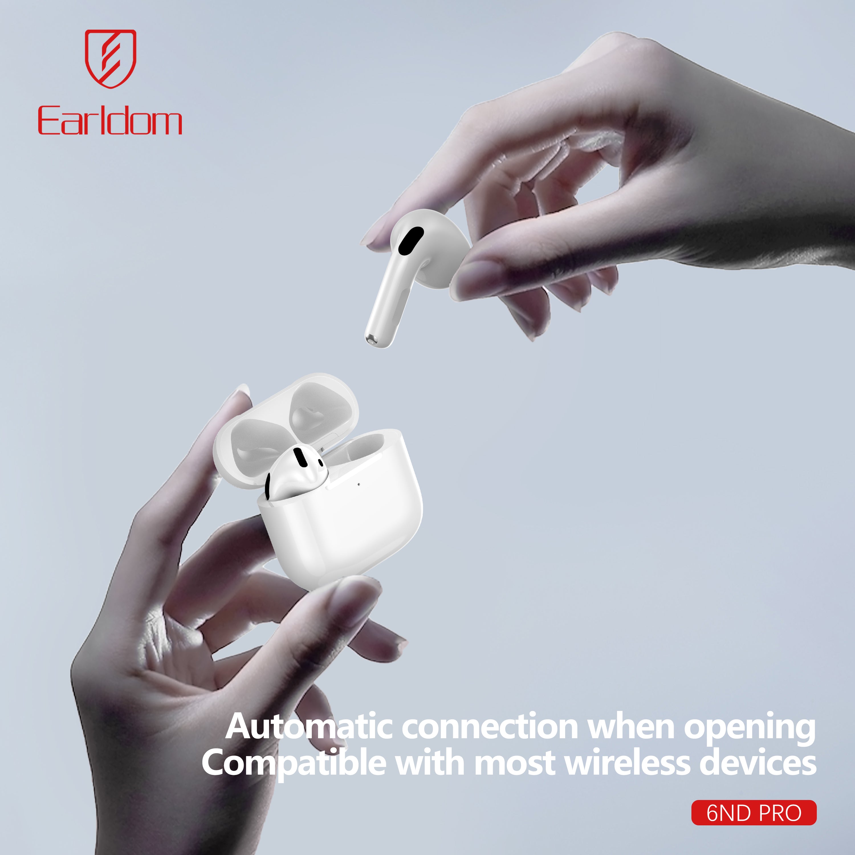 Earldom 6ND TWS Earbuds 30mAh 3.13MM - White – TEQ PTY LTD