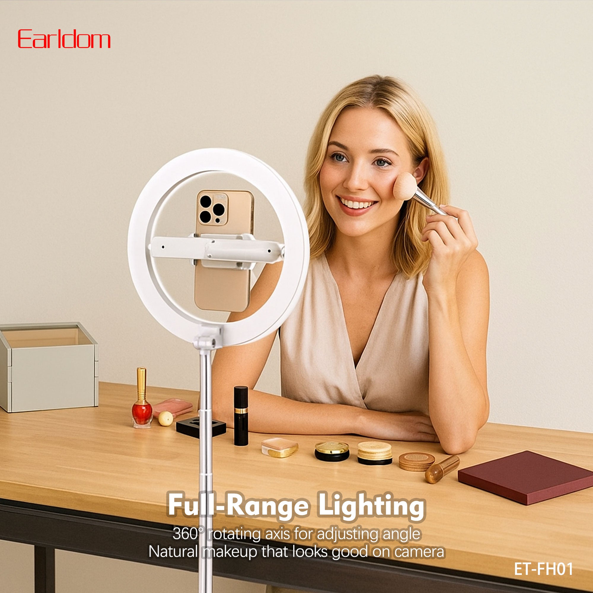 Rechargeable ring light  Live streaming stand
