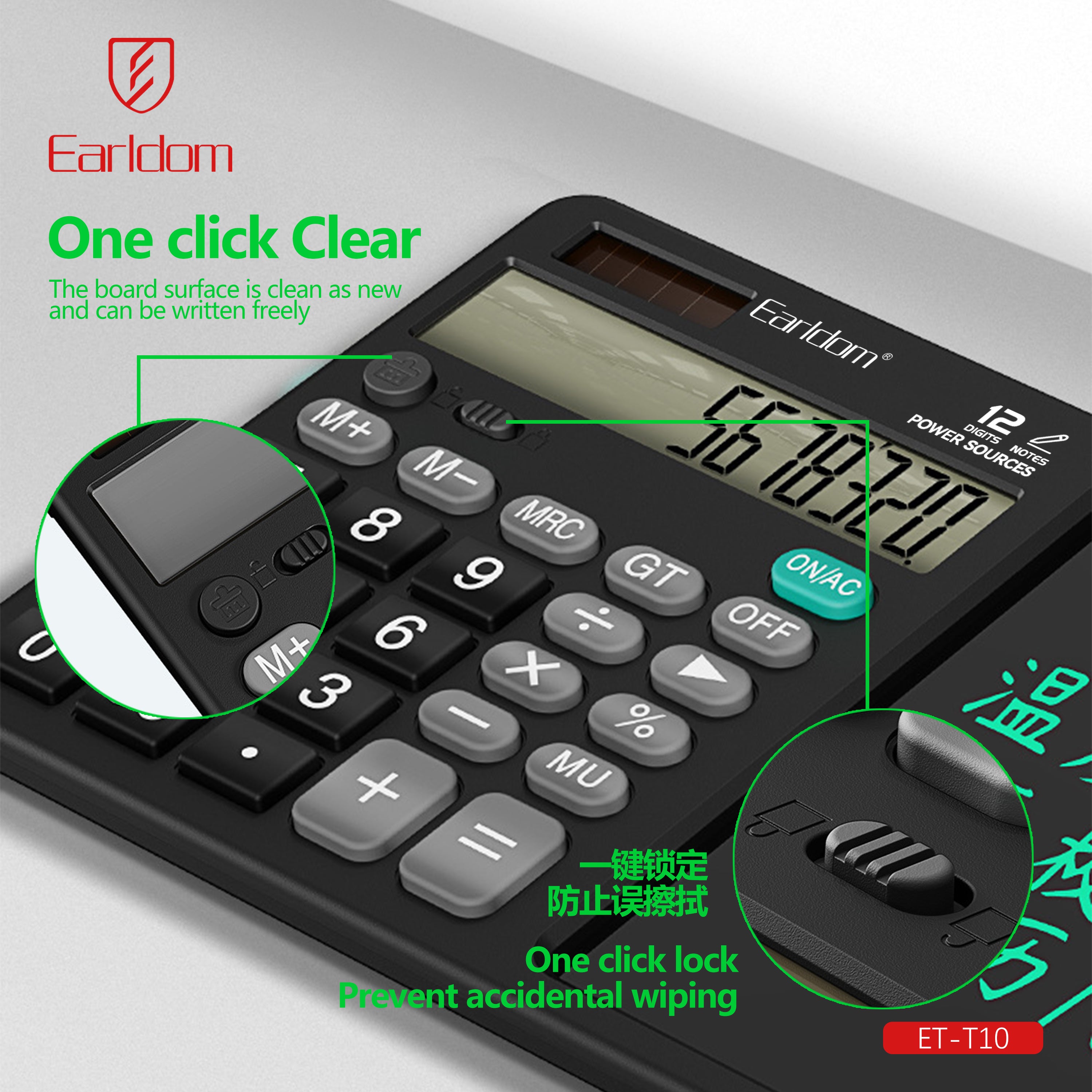 Calculator with Notepad ET-T10