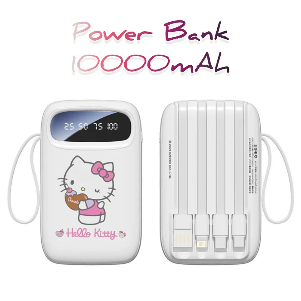 Sanrio 10000 Mah Powerbank with cable