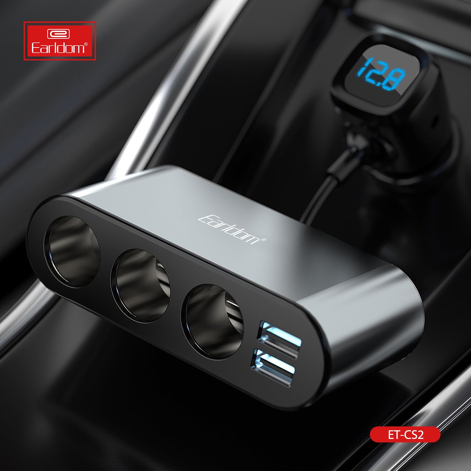 120W 1USB 3socket Car Socket
