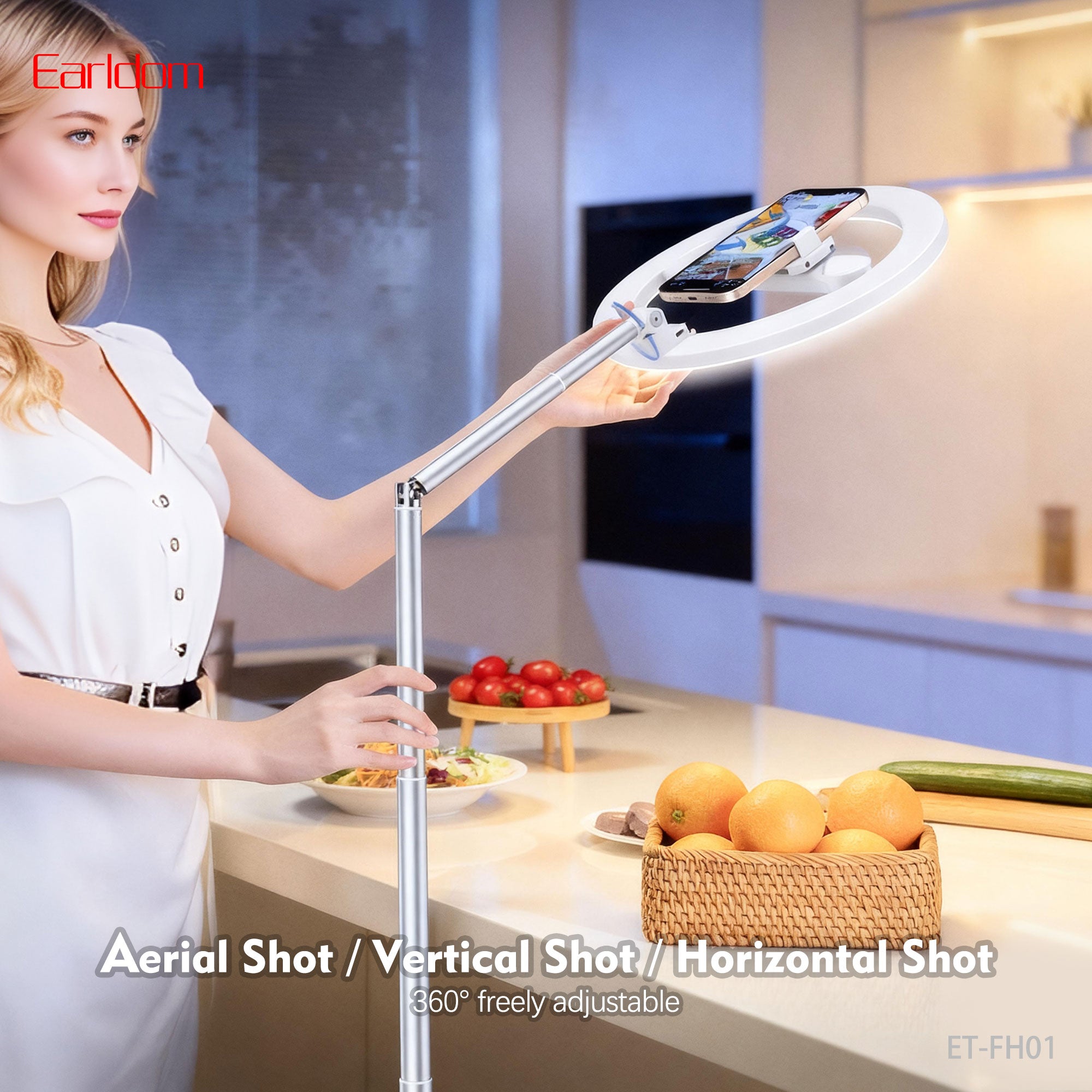 Rechargeable ring light  Live streaming stand