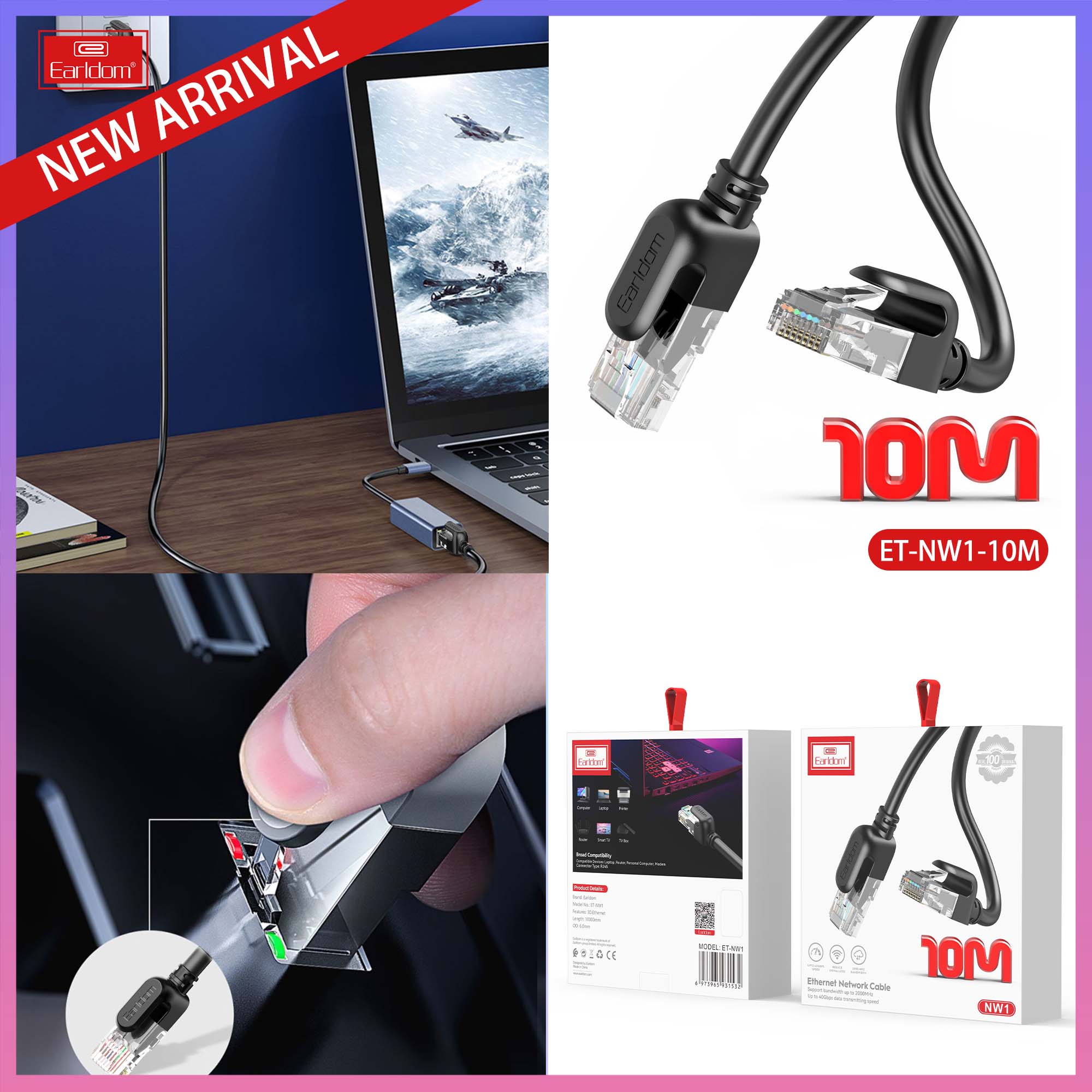 Cat6 High Quality 26AWG Stranded Snagless UTP Ethernet Network LAN Patch Cable