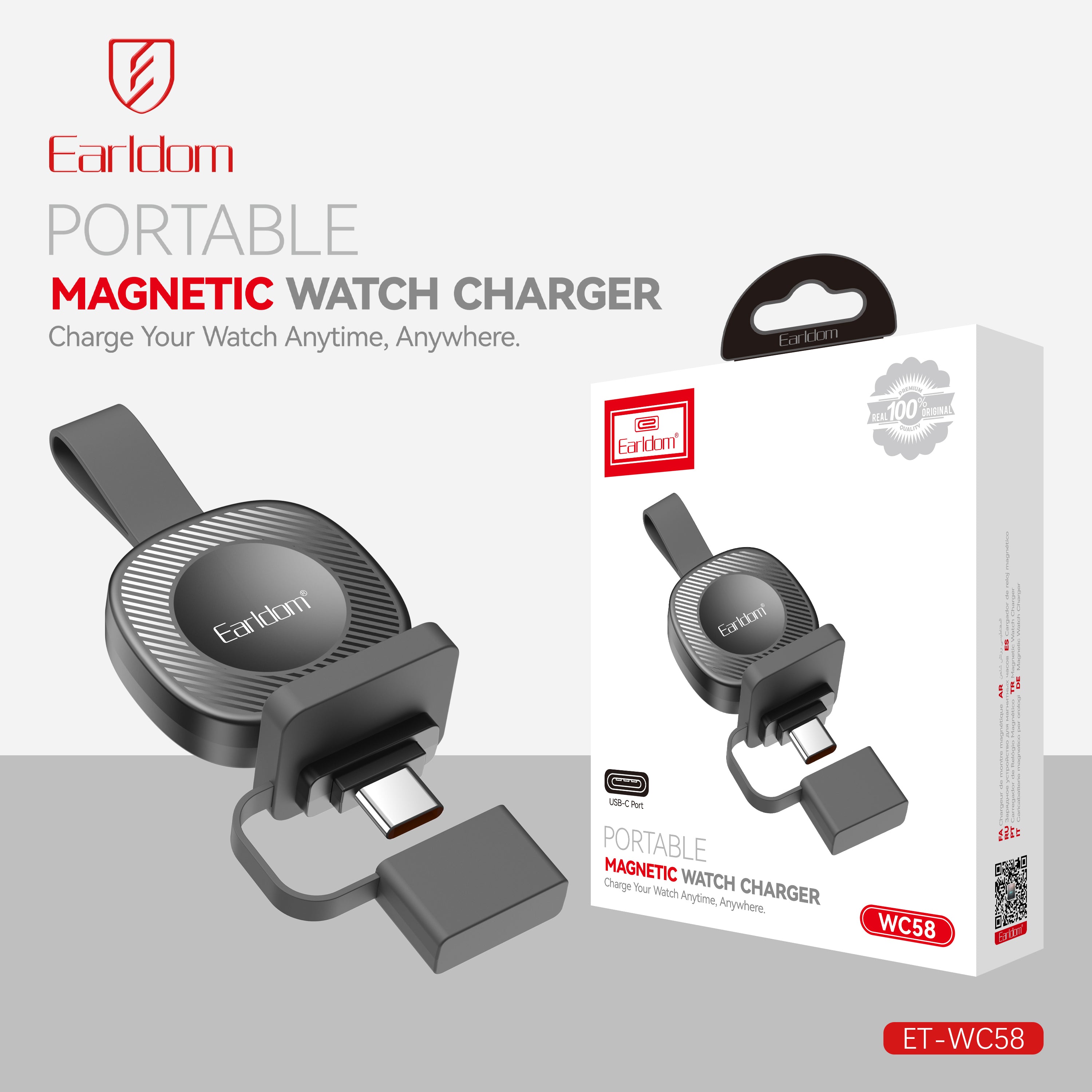 Magnetic watch charger