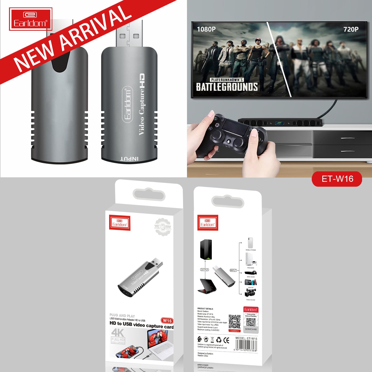 w16 USB Video Capture Card