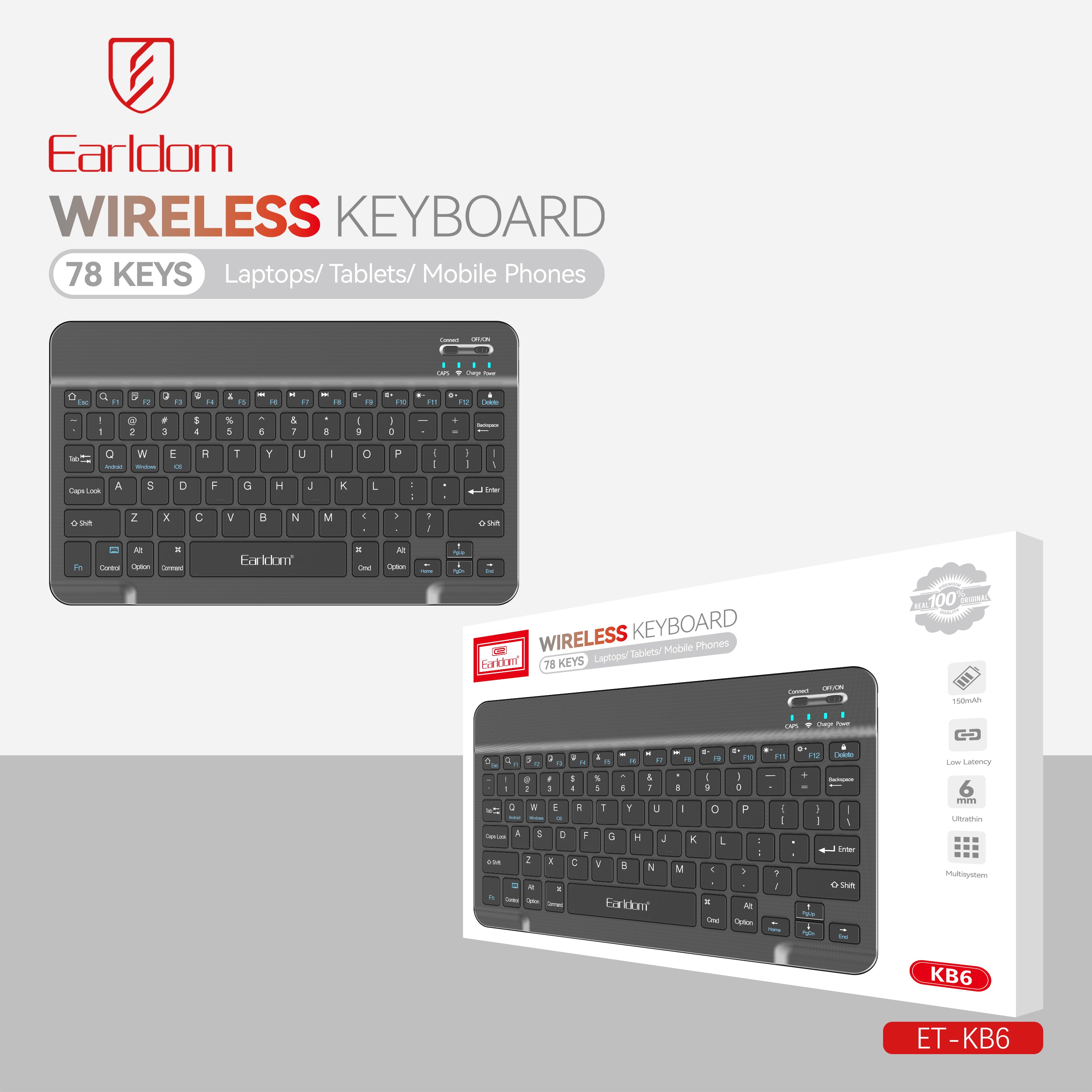 Bluetooth Keyboard ipad ET-KB6