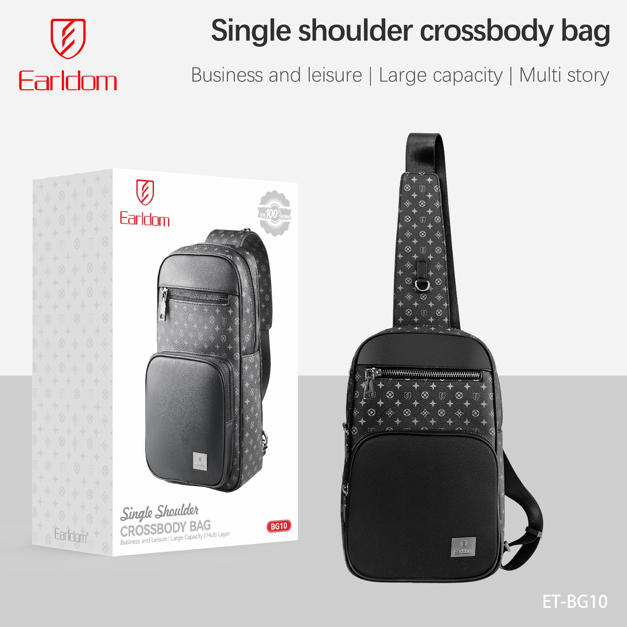 Earldom ET-BG10 Tech Bag 10.5CM - Black