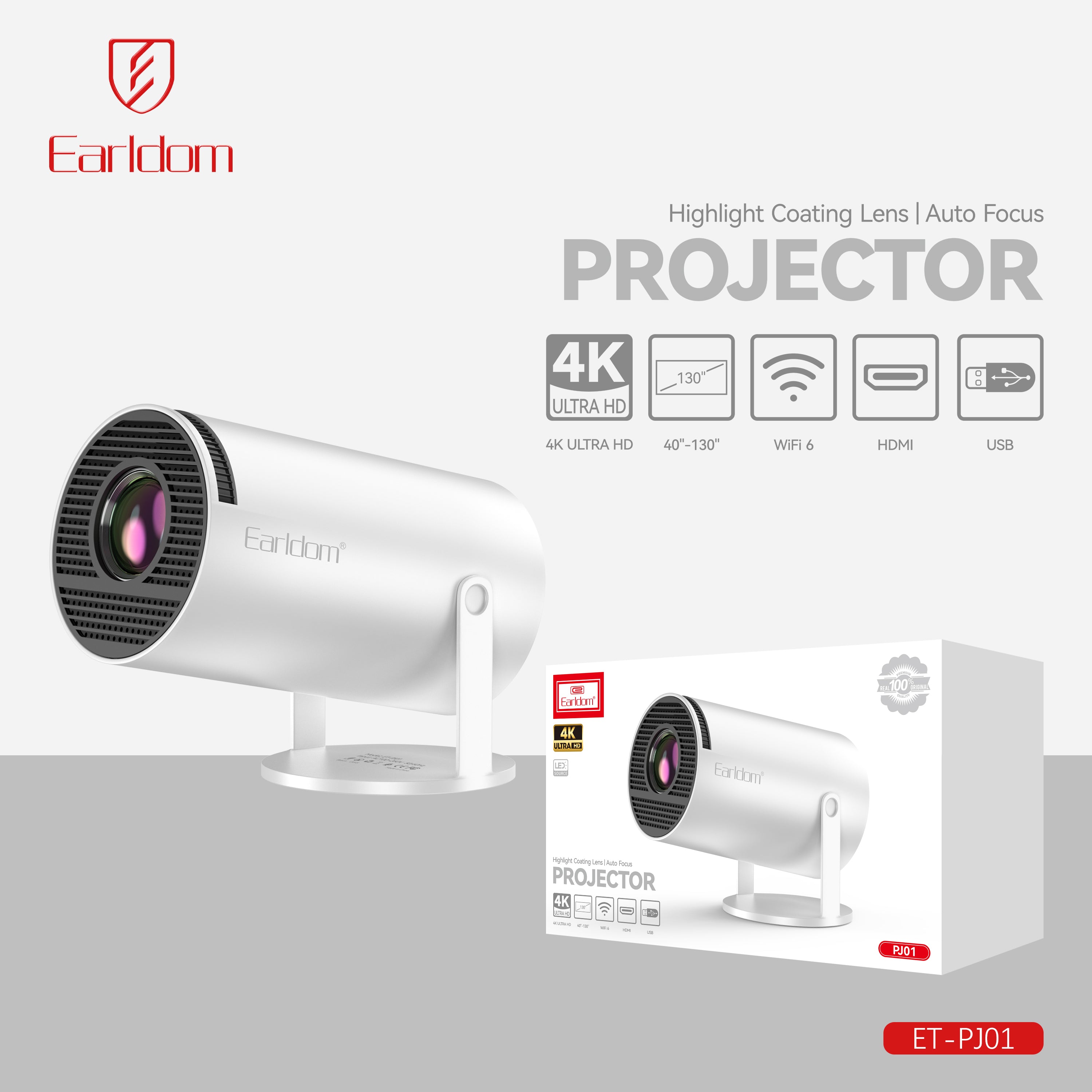 ET-PJ01  4K Hdmi Pojector
