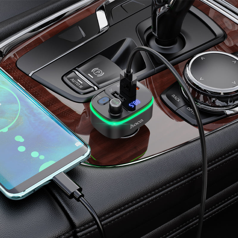 HD_SYNC:E62 Fast PD20W+QC3.0 car BT FM transmitter