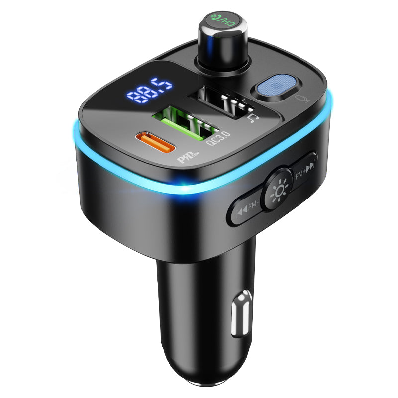 HD_SYNC:E62 Fast PD20W+QC3.0 car BT FM transmitter