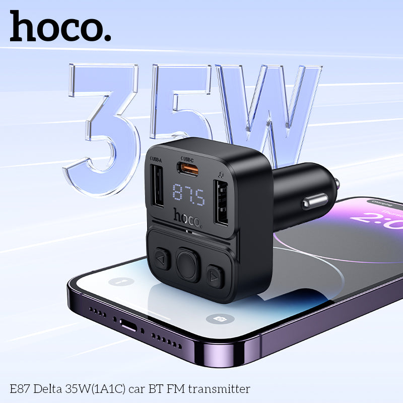 HD_SYNC:E87 Delta 35W(1A1C) car BT FM transmitter