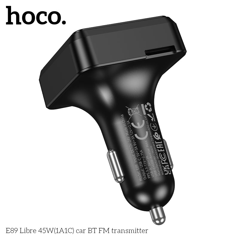 HD_SYNC:E89 Libre 45W(1A1C) car BT FM transmitter