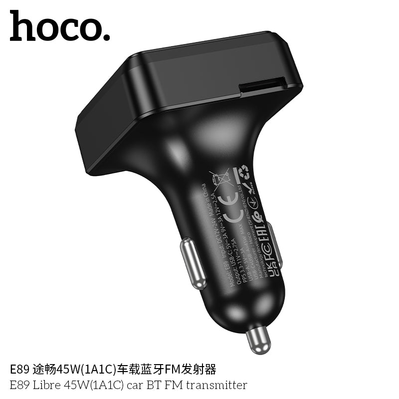 HD_SYNC:E89 Libre 45W(1A1C) car BT FM transmitter