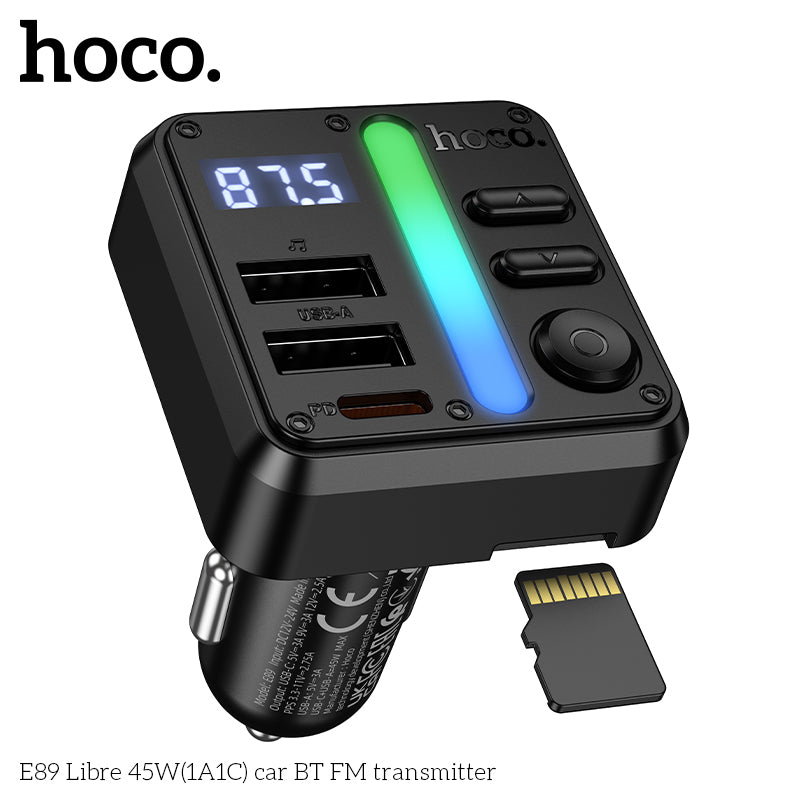 HD_SYNC:E89 Libre 45W(1A1C) car BT FM transmitter