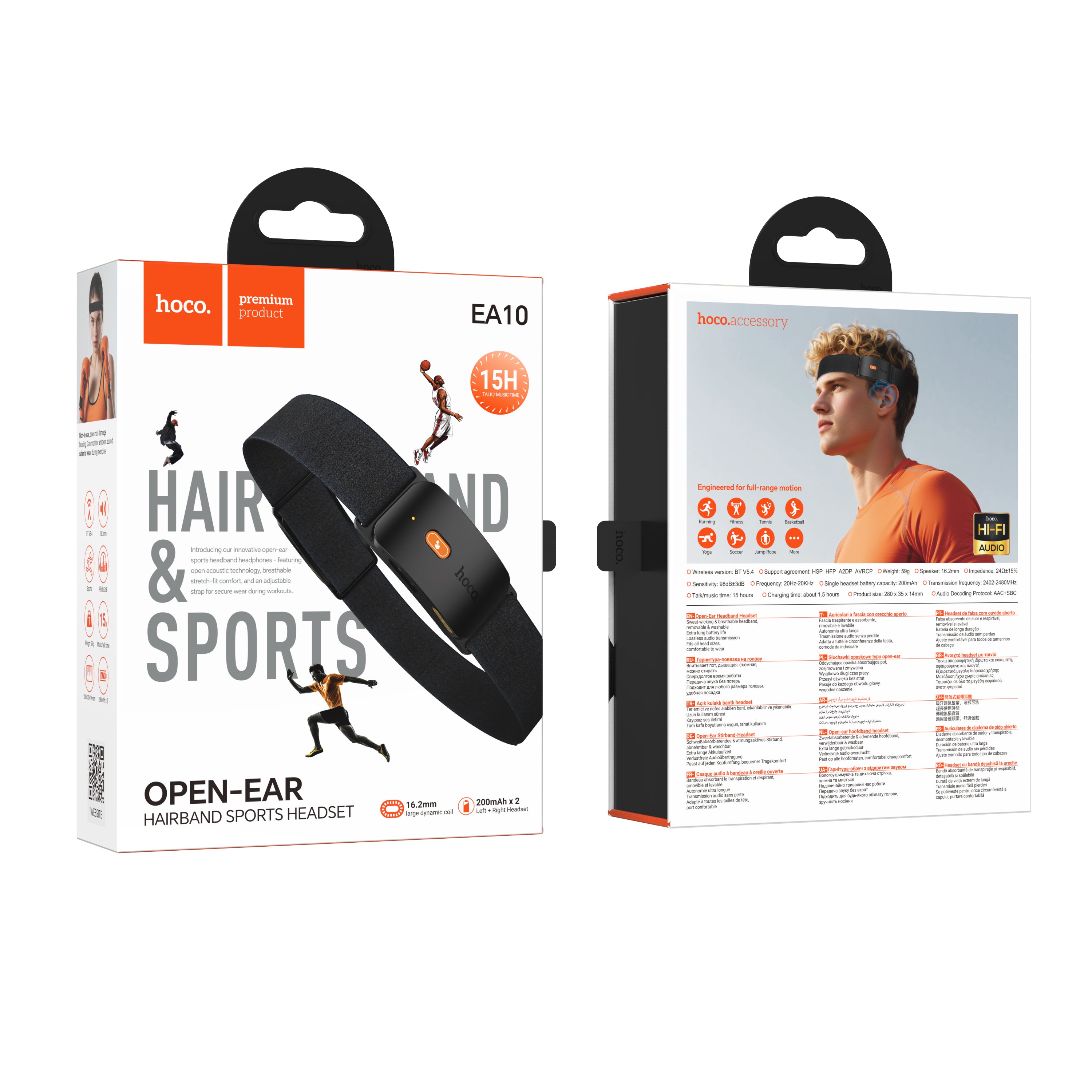 HD_SYNC:EA10 Energica hairband sports BT headset