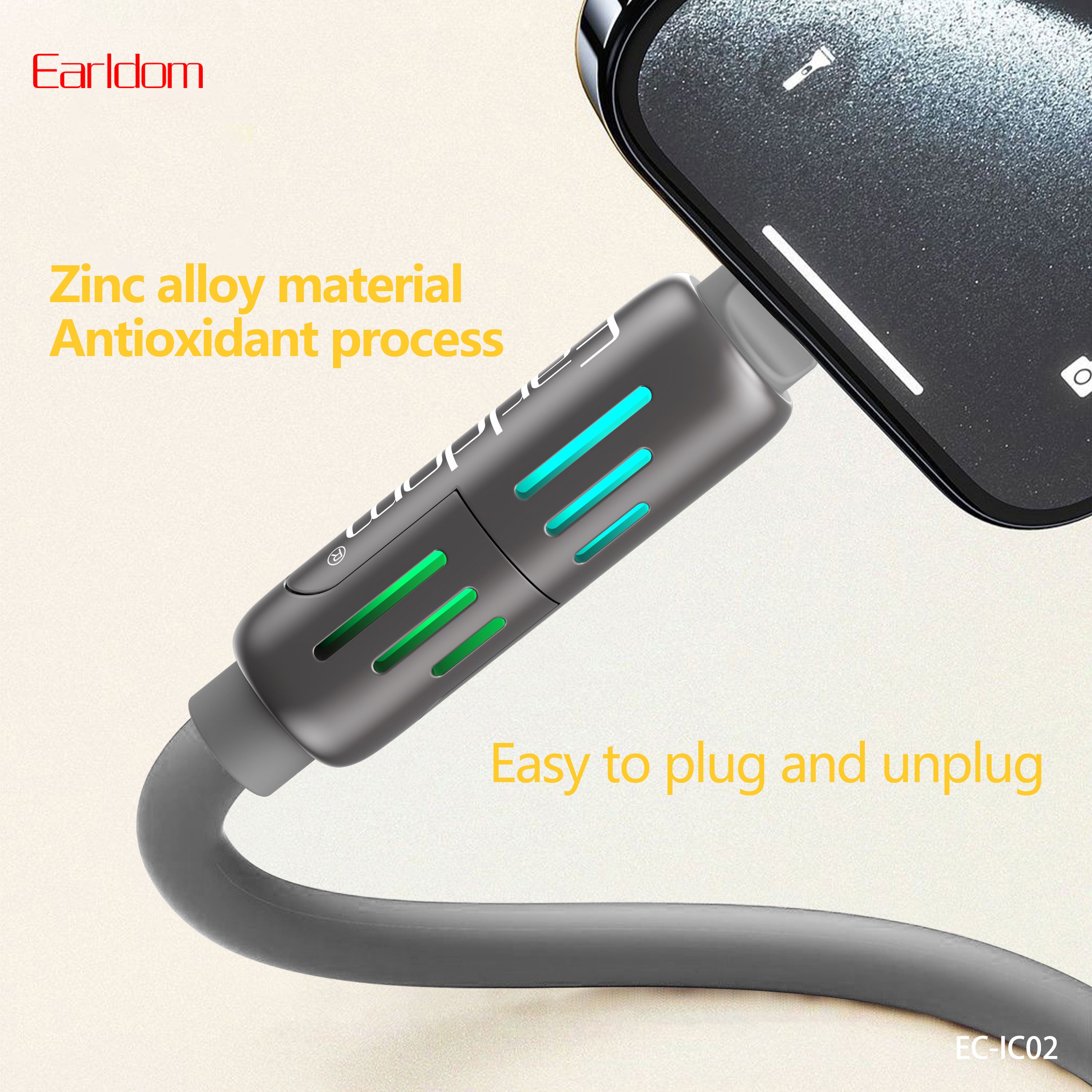 Sc02 Earldom Earldom EC-IC02 1.2 METER Charging Cable 240W - Grey – TEQ PTY LTD