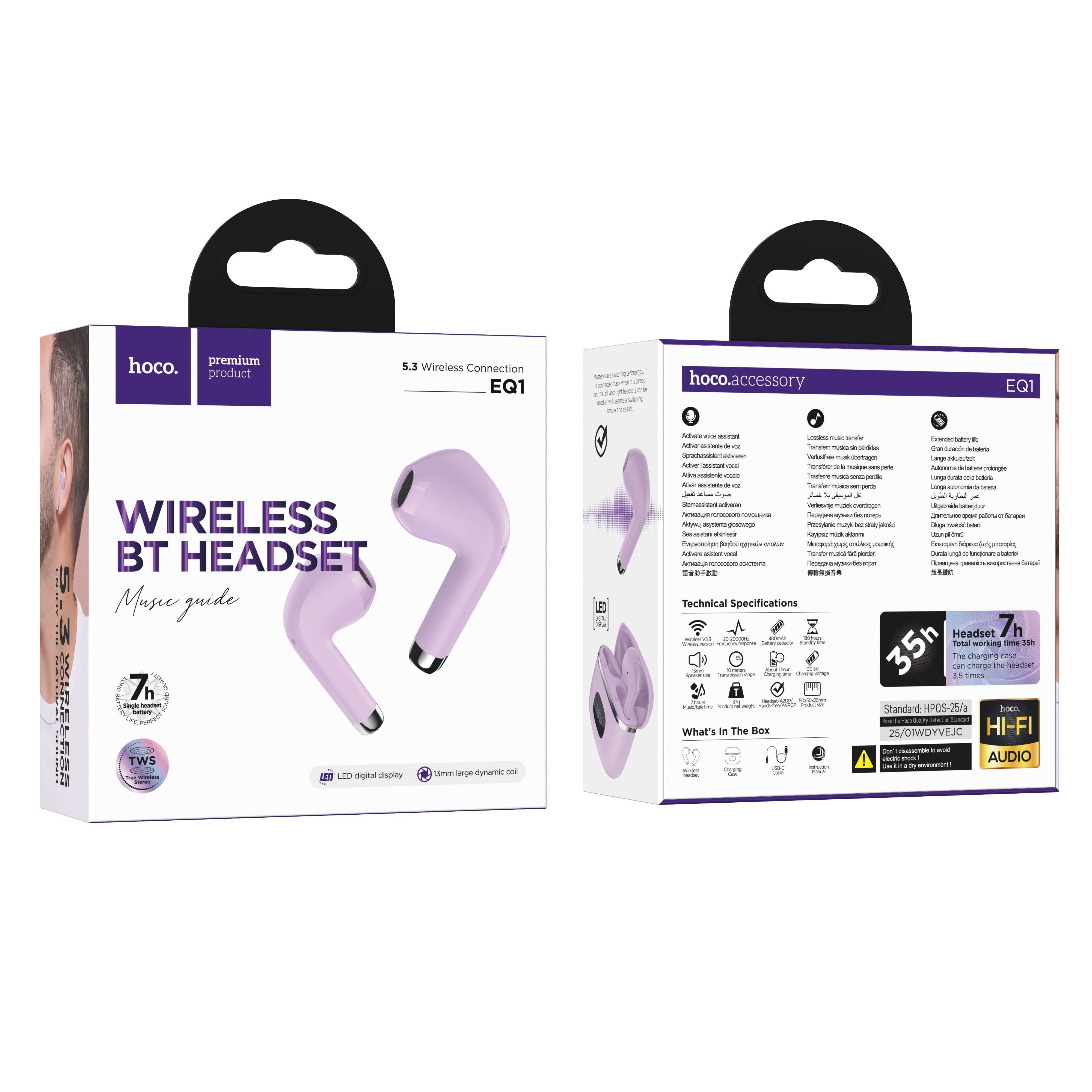 HD_SYNC:EQ1 Music guide true wireless BT headset