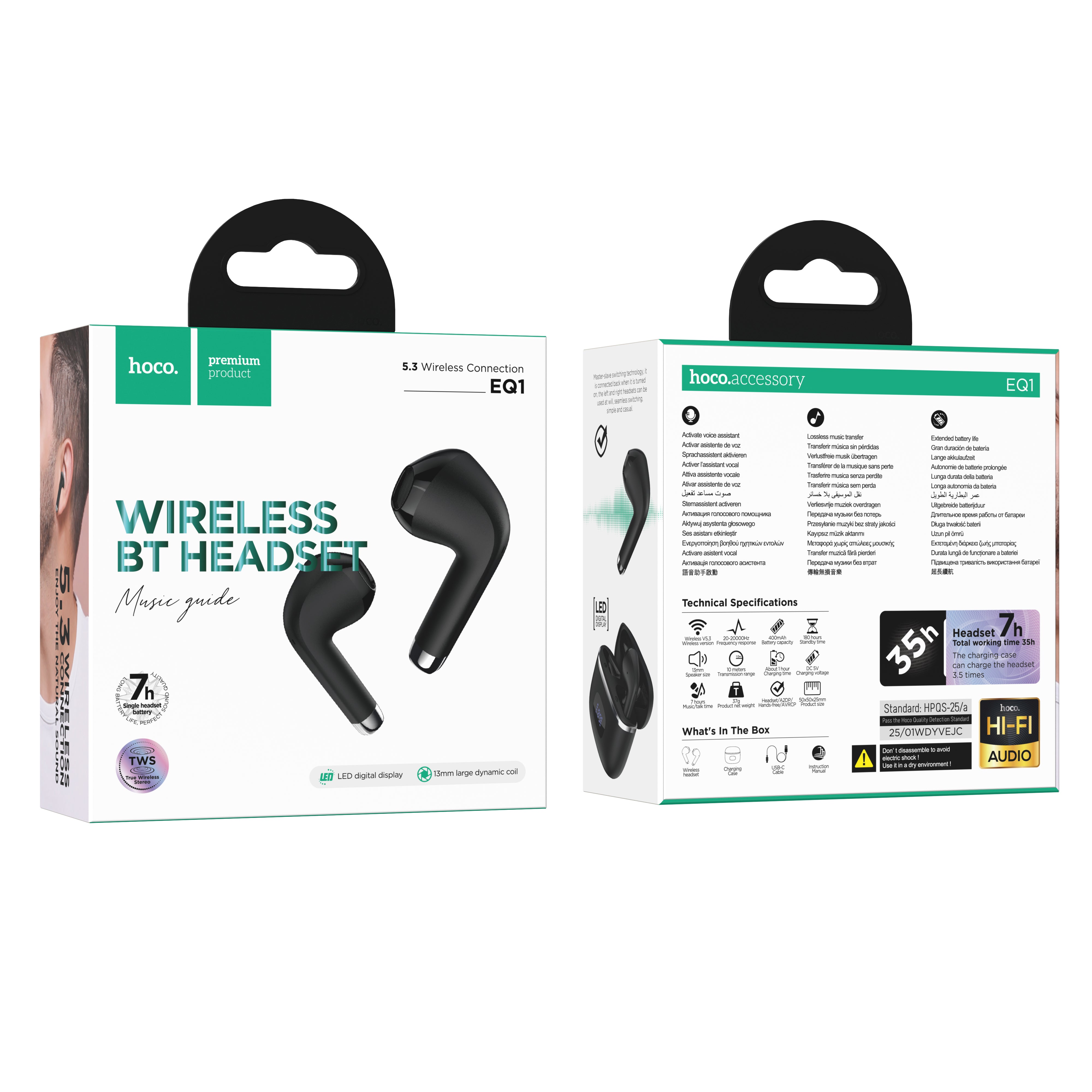 HD_SYNC:EQ1 Music guide true wireless BT headset
