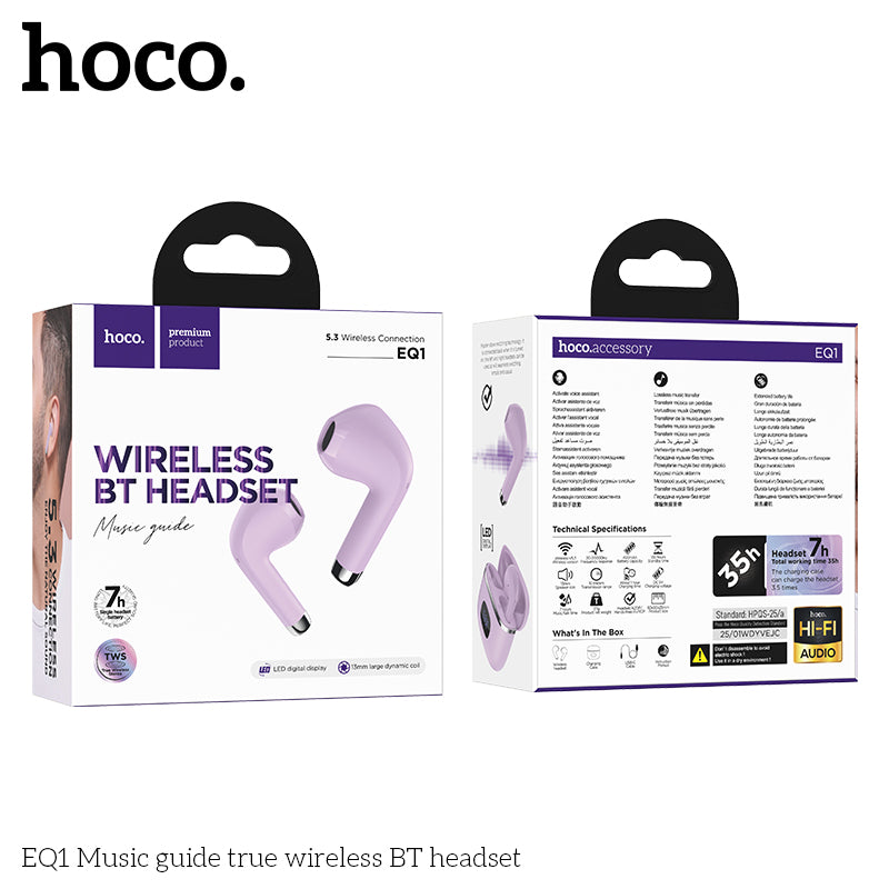 HD_SYNC:EQ1 Music guide true wireless BT headset