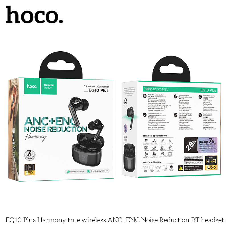 HD_SYNC:EQ10 Plus Harmony true wireless ANC+ENC Noise Reduction BT headset