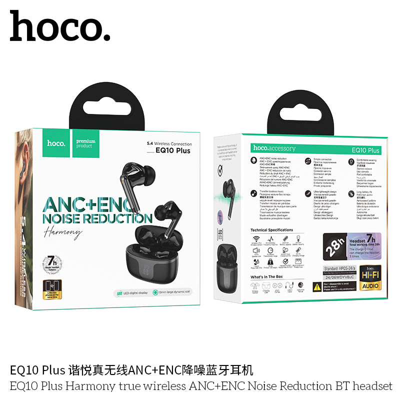 HD_SYNC:EQ10 Plus Harmony true wireless ANC+ENC Noise Reduction BT headset