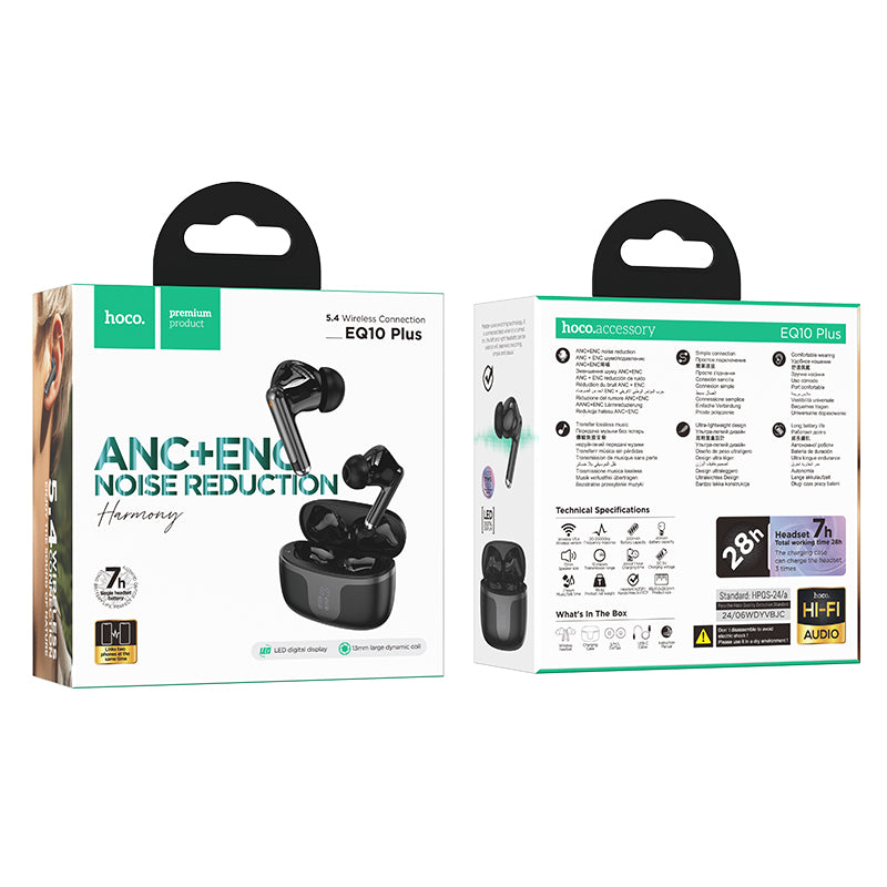 HD_SYNC:EQ10 Plus Harmony true wireless ANC+ENC Noise Reduction BT headset