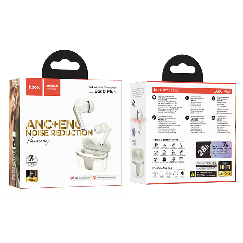 HD_SYNC:EQ10 Plus Harmony true wireless ANC+ENC Noise Reduction BT headset
