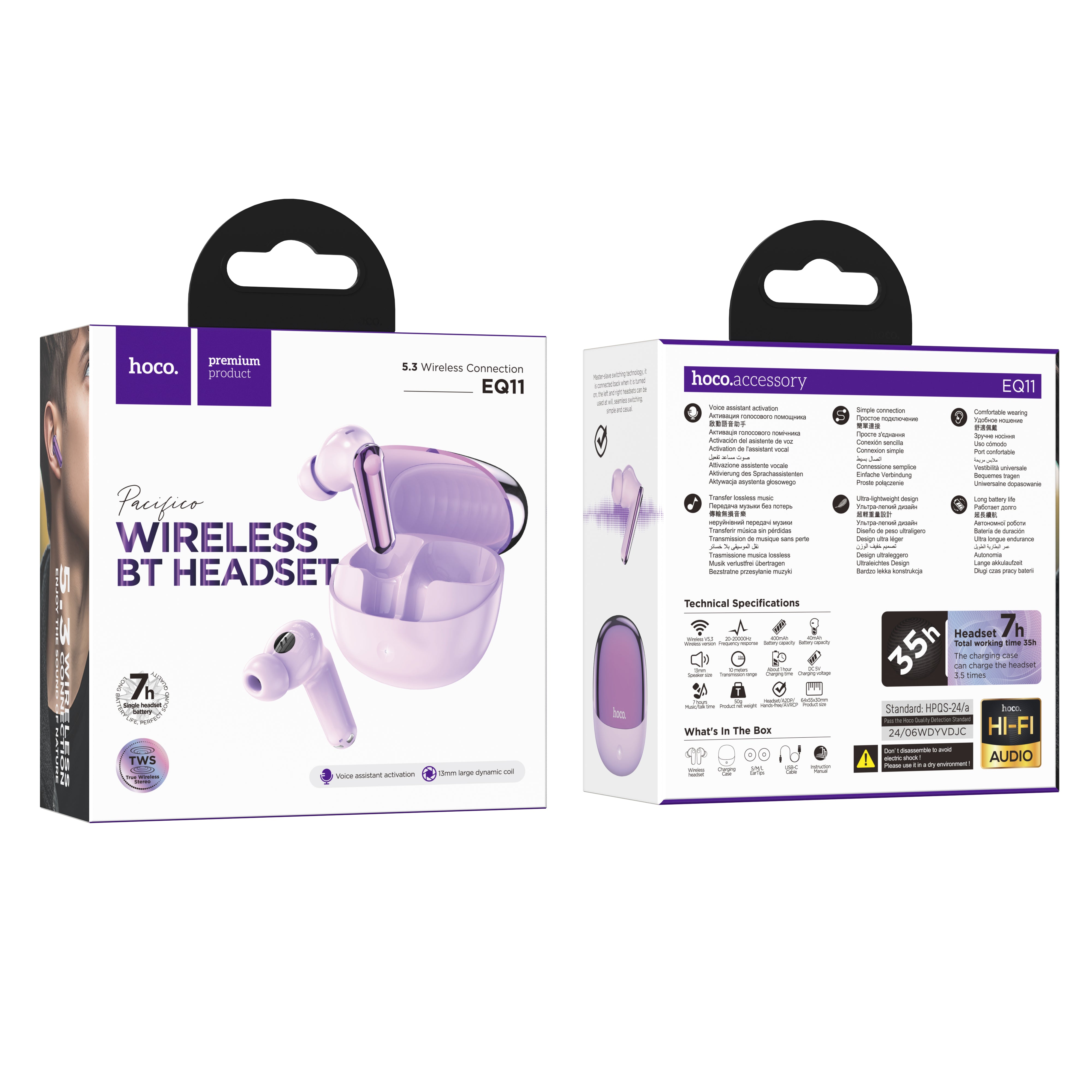 HD_SYNC:EQ11 Pacifico true wireless BT headset