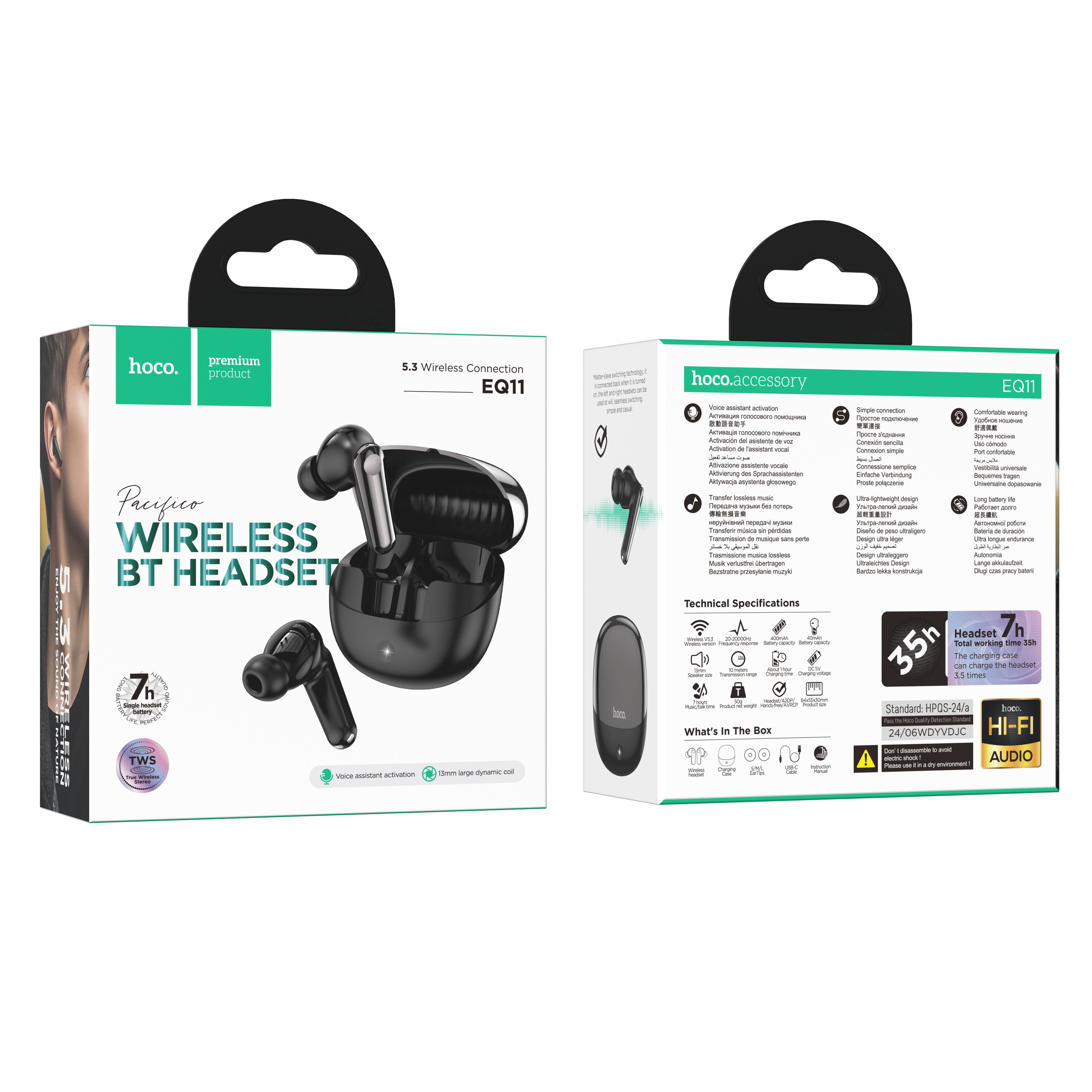 HD_SYNC:EQ11 Pacifico true wireless BT headset