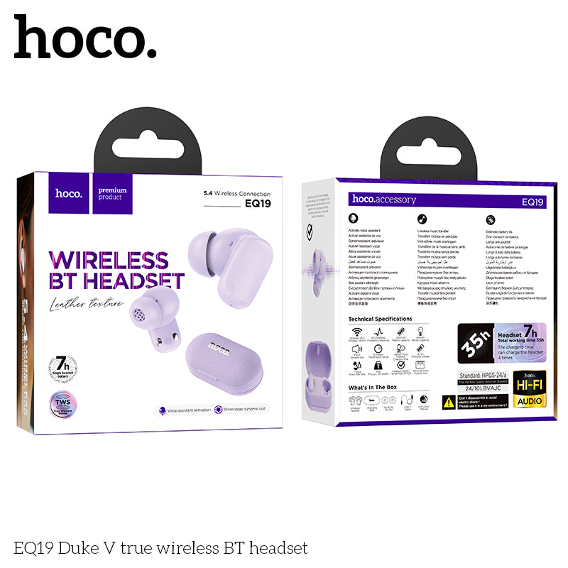 HD_SYNC:EQ19 Duke Ⅴ true wireless BT headset