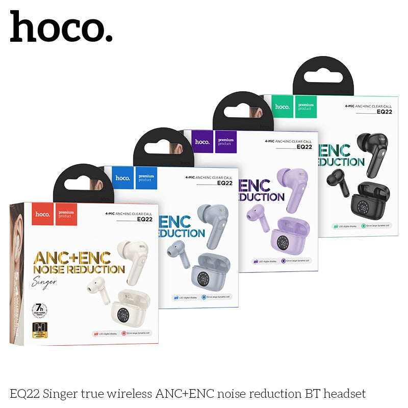 HD_SYNC:EQ22 Singer true wireless ANC+ENC noise reduction BT headset