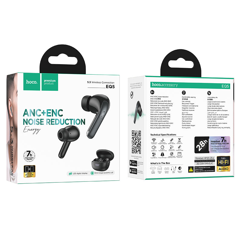 HD_SYNC:EQ5 Energy true wireless ANC+ENC noise reduction BT headset（APP）